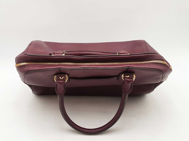 Michael Kors Merlot Leather Tote Handbag Aa0625wzsa