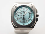 Bell & Ross 41 Br-x5 Ice Blue Dial Steel Automatic Watch Do0425lcrxde