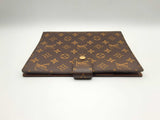 Louis Vuitton Brown Monogram Coated Canvas 6 Round Ring Binder Do0524rxzde