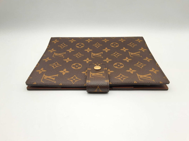 Louis Vuitton Brown Monogram Coated Canvas 6 Round Ring Binder Do0524rxzde