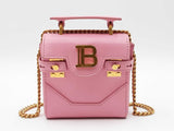 Balmai B-buzz 23 Mini Top Handle Bag In Pink Leather Fw0826ozxdu