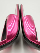 Versace Pinpoint Stiletto Heel Sandals In Mirrored Fuschia Size Eu 39 Fw0225rzdu