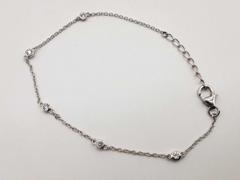 0.95 Cttw Lab Grown Diamonds 0.925 Silver 6.7g Diamond By Yard Ensemble Do0525lowde