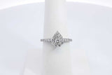 0.65cttw Lab Grown Diamond 10k White Gold Ring 2.4 Grams Size 7 Eb0526lpxdu