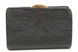 Louis Vuitton Black Epi Leather Viennois Wallet With Coin Pouch Eb0126lrxde