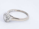 Diamond Approx. 0.94ctw Ring In 14k White Gold 3.7 Grams Size 7.75 Eb0724wxzsa