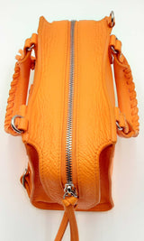 Balenciaga Neo Classic Mini Orange Leather Top Handle Bag Ebirxdu 144030006986