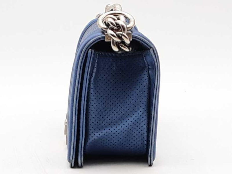 Chanel Small Boy Bag Blue Shoulder Bag Aa0425lwzxsa