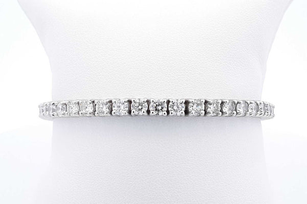 Approx. 10.56ctw Diamond Tennis Bracelet 10k White Gold 19.55g 8 In Eb1024lxxxzsa