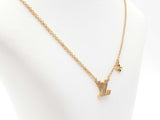 Louis Vuitton Lv Iconic Gold-tone Cubic Zirconia Necklace 18.5 Inch Fw0925lrzdu