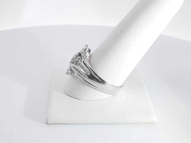 .84ctw Diamonds 14k White Gold 6.2 Grams Ring Size 10 Sd0725worsa