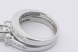 1.25cttw Princess Cut Diamond Ring 14k White Gold 6.5 Grams Size 4 Eb0326crxsa