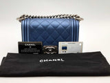 Chanel Small Boy Bag Blue Shoulder Bag Aa0425lwzxsa