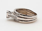 1.20 Cttw Diamonds 14k White Gold 8.3g Ring Size 9.5 Do0425pxzde