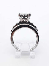2.08 Cttw Mixed-cut Diamond & 10k White Gold Ring 8.6 Gram Size 7.75 Fw0625prxdu