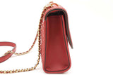 Tory Burch Fleming Red Leather Shoulder Bag Eb0726pxde