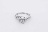 0.54cttw Diamond Ring In 10k White Gold 2.3 Grams Size 6 Eb0726lpxsa