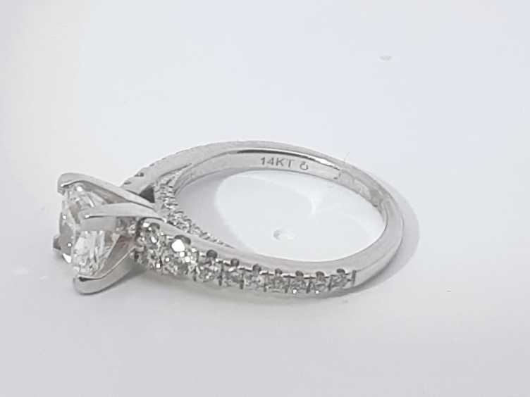 .96ctw Diamond 14k White Gold 14k 3.2 Grams Ring Size 5 Sd0525lrrzsa