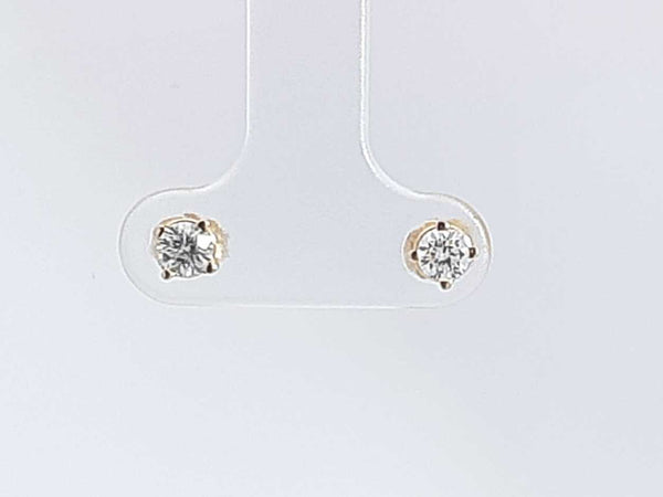 0.30 Cttw 14k Yellow Gold Double Stud Earrings 0.6 Grams Aa0825oxzsa