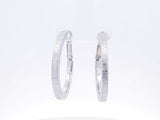 14k White Gold Hoop Earrings 3.1 Grams Eb1224crsa