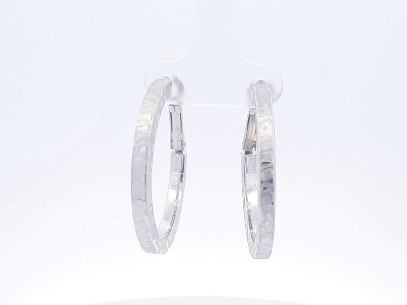 14k White Gold Hoop Earrings 3.1 Grams Eb1224crsa