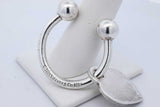 Tiffany & Co. Sterling Silver Horseshoe Key Ring With Heart Tag 21.2g Eb0126sxde
