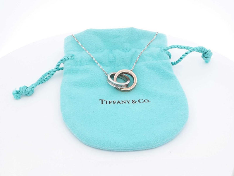 Tiffany & Co. Interlocking Circles Silver Necklace 5 Grams 16 Inch Fw0525wrzdu