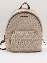 Michael Kors Jaycee Backpack White And Gold Aa0526ersa