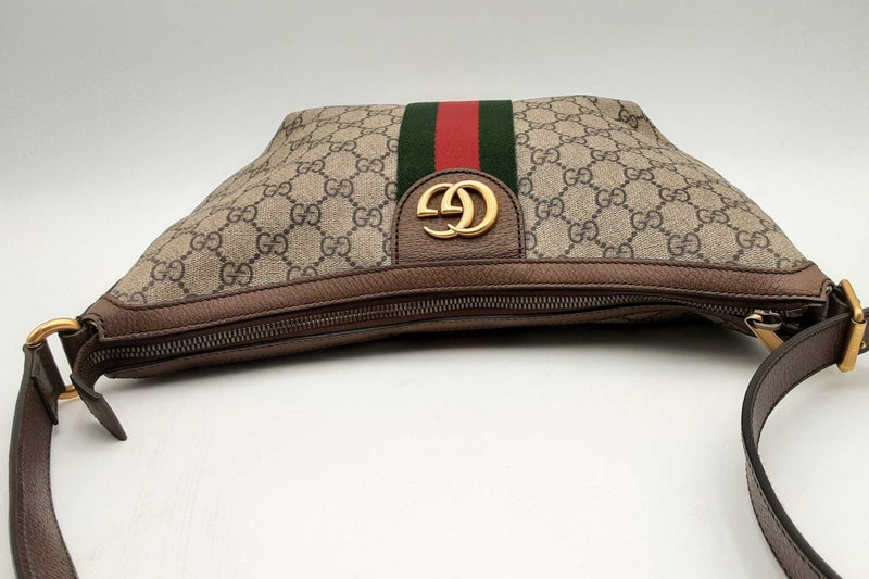 Gucci Gg Monogram Supreme Canvas Ophidia Shoulder Bag Eb0824wxzsa