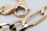 10k Yellow Gold Figaro Chain Necklace 30.3 Grams 22.5 Inch Eb0826loxzsa