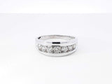 0.85 Ctw Channel-set Diamond & 10k Gold Wedding Band 4.2g Size 10.75 Fw0426wxzdu