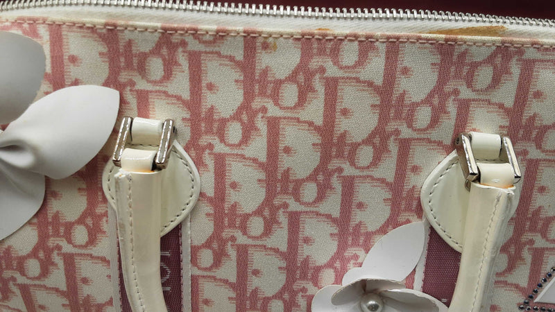 Christian Dior Canvas Diorissimo Pink Oblique Trotter Boston Bag Eb1125prxdu