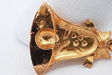 22k Yellow Gold Holiday Bell Pendant 2.6 Grams Eb0926oexde