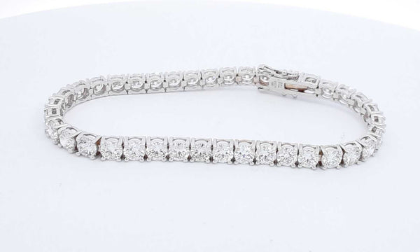 18k White Gold Lab Grown Diamond Tennis Bracelet 7 Inch Ebworsdu 144030003283