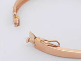 21k Yellow Gold Diamond Hinged Bangle Bracelet 13.4 Grams Eb0126ixzsa