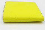Gucci Neon Yellow Rubber Effect Gg Embossed Bifold Wallet Eb0326lpxdu