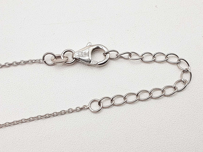 1.00 Cttw Lab Grown Diamonds 0.925 Silver 4.3g Circle Pendant Chain 20 In