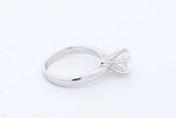 0.95ctw Diamond Solitaire Ring In 14k White Gold 3.1 Grams Size 4 Eb0226loxzde