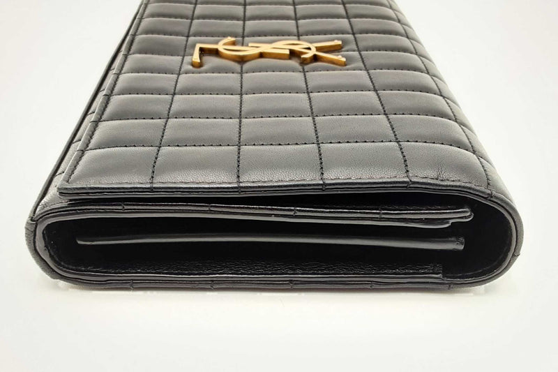 Yves Saint Laurent Quilted Cassandra Chain Wallet Eb0924cxzsa