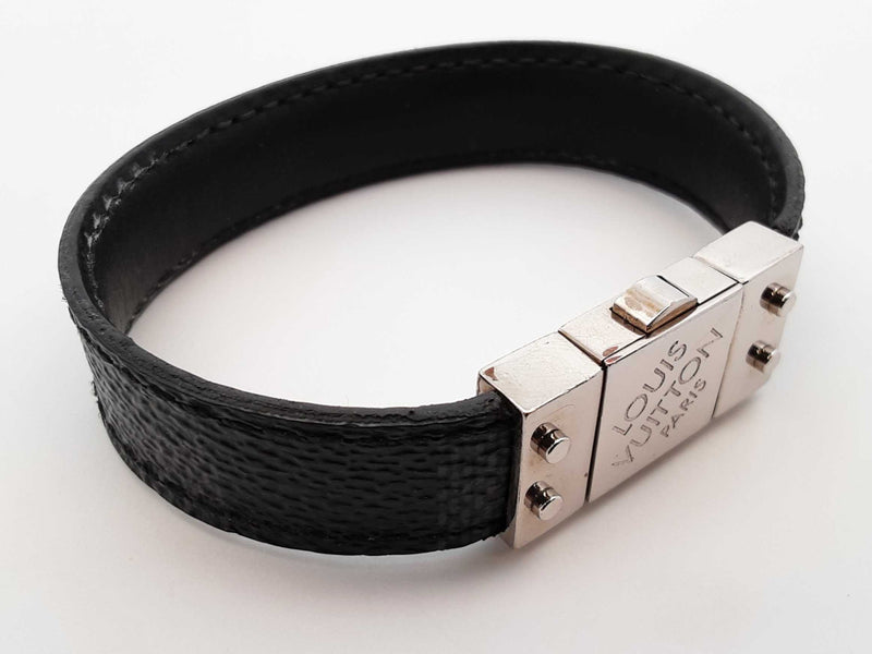 Louis Vuitton Damier Graphite Check It Reversible Bracelet Fw0925lxzdu