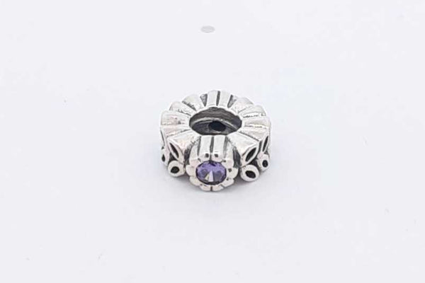 Pandora Sterling Silver Twice As Nice Flower Spacer Charm 2.1 Grams Eb1124lrsa