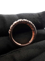 1.02 Cttw Diamond Anniversary Band In 10k Rose Gold 3.9 Gram Size 6 Fw0626pxzdu
