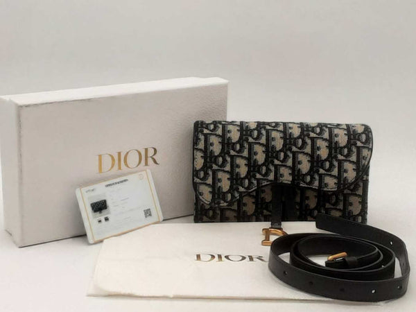 Christian Dior Oblique Saddle Belt Bag Aa0625pxzsa