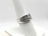 0.84 Dwt Diamond 9.3 Grams White Gold 18k Size 7.5