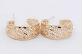 14k Yellow Gold Filigree Hoop Earrings 5.7 Grams Eb0426osxde