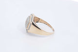 Diamond Ring In 10k Yellow Gold 4.5 Grams Size 12.5 Eb1124lrxsa