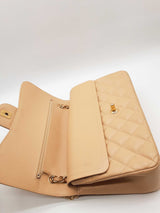 Chanel Quilted Caviar Leather Double Flap Shoulder Bag Eb0226woxzde