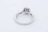 0.09cttw Diamond Ring In 14k White Gold 3.2 Grams Size 7 Eb0526oorde
