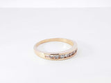 0.25 Cttw Diamond & 14k Yellow Gold Channel-set Wedding Band 2.4 Grams Size 8 Fw0926lcxdu