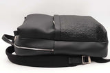 Salvatore Ferragamo Embossed Gancini Black Leather Backpack Eb1225irxsa
